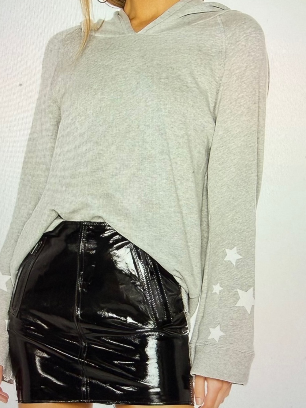 Michael Lauren Edwardo Hoodie & Campbell Jogger, Heather Gray, Revolve, Sz. Am.